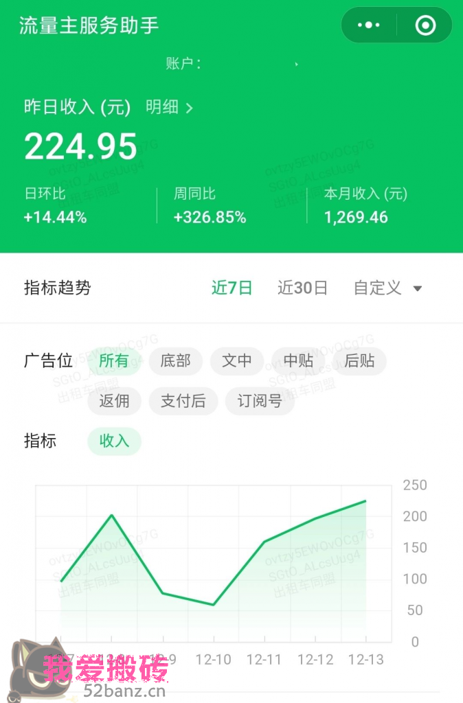 图片[3] AI爆改实时热点流量贴片玩法，冷启动账号当天收益9720.82元 老秦