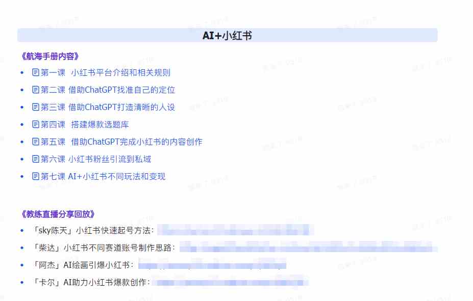 图片[3]|AI破局手册+教练分享合集：AI提示词/AI+小红书 /AI+公众号/AI+绘画/AI编程|52搬砖-我爱搬砖网