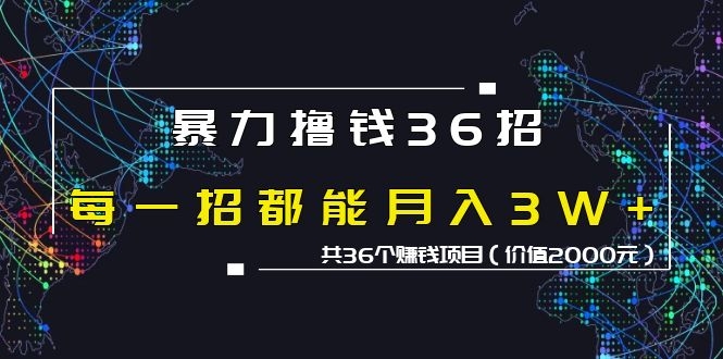 图片[2]|暴力撸钱36招，每一招都能月入30000+共36个赚钱项目|52搬砖-我爱搬砖网