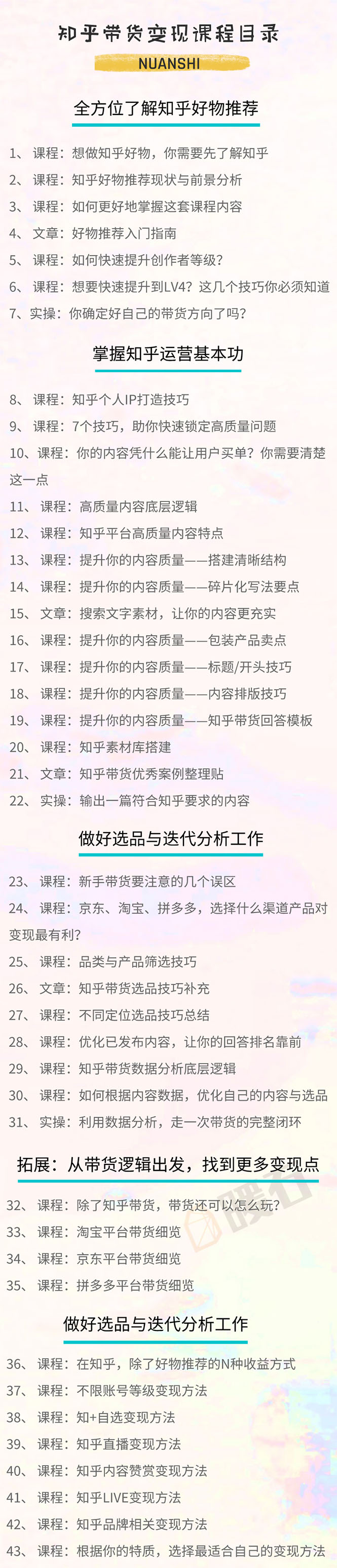 图片[2]|暖石·知乎带货变现训练营：教你0成本实现睡后收入，告别拿死工资的生活|52搬砖-我爱搬砖网