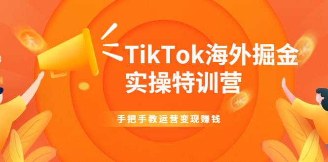 TikTok海外掘金实操特训营：手把手教运营变现赚钱【视频课程】|52搬砖-我爱搬砖网