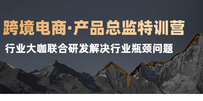 跨境电商·产品总监特训营，行业大咖联合研发解决行业瓶颈问题|52搬砖-我爱搬砖网