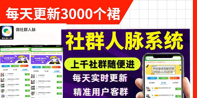 微信群采集系统，每天实时更新1000+微信群【永久免费版】|52搬砖-我爱搬砖网