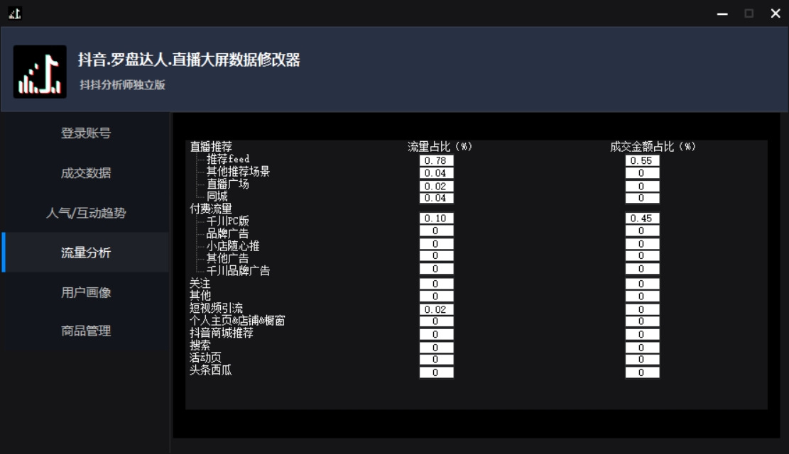 图片[5]|【抖音必备】抖抖分析师–某音直播大屏修改器 “大佬”神器【脚本+教程】|52搬砖-我爱搬砖网
