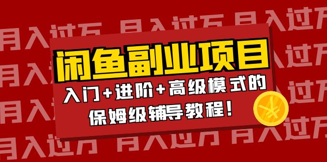 月入过万闲鱼副业项目：入门+进阶+高级模式的保姆级辅导教程！|52搬砖-我爱搬砖网