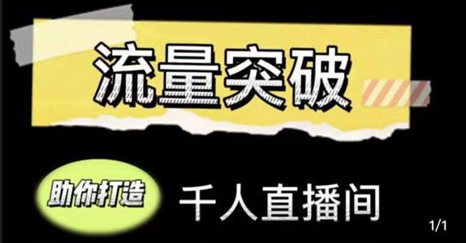 直播运营实战视频课，助你打造千人直播间|52搬砖-我爱搬砖网