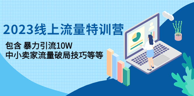 2023线上流量特训营：包含暴力引流10W+中小卖家流量破局技巧等等|52搬砖-我爱搬砖网