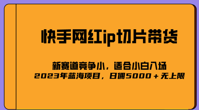 2023爆火的快手网红IP切片,号称日佣5000+的蓝海项目,二驴的独家授权|52搬砖-我爱搬砖网