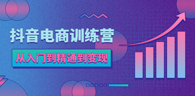 抖音电商训练营：从入门到精通，从账号定位到流量变现，抖店运营实操|52搬砖-我爱搬砖网