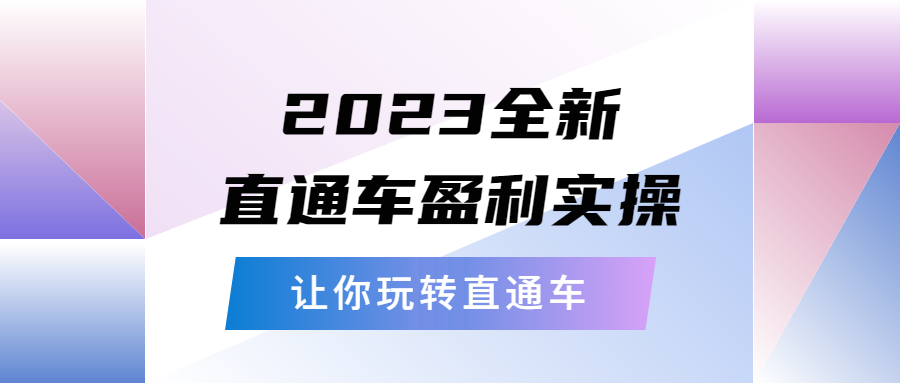 2023全新直通车·盈利实操：从底层，策略到搭建，让你玩转直通车|52搬砖-我爱搬砖网