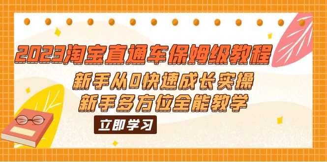 2023淘宝直通车保姆级教程：新手从0快速成长实操，新手多方位全能教学|52搬砖-我爱搬砖网