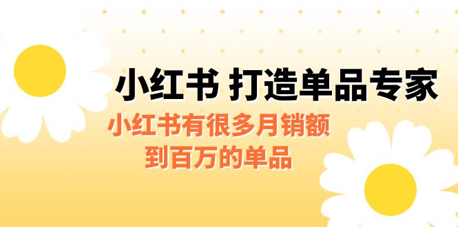 某公众号付费文章《小红书 打造单品专家》小红书有很多月销额到百万的单品|52搬砖-我爱搬砖网