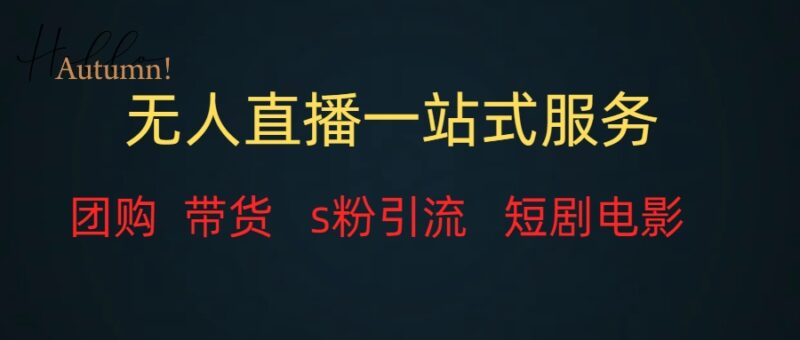 无人直播全套服务，变现稳定|52搬砖-我爱搬砖网