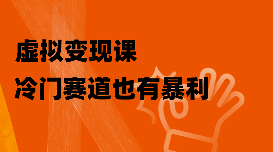 虚拟变现课，冷门赛道也有暴利，手把手教你玩转冷门私域|52搬砖-我爱搬砖网