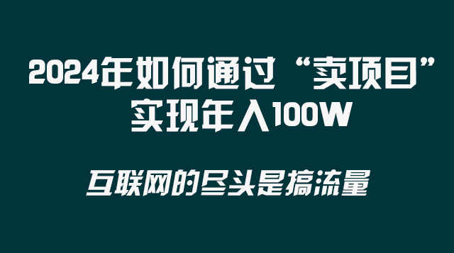 2024年如何通过“卖项目”实现年入100W|52搬砖-我爱搬砖网