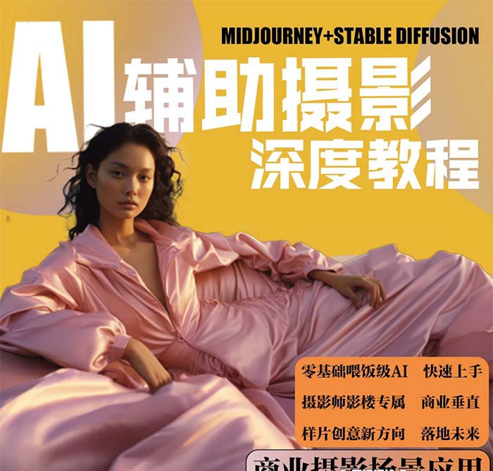 图片[2]|2024年AI辅助摄影人工智能商业应用摄影课程|52搬砖-我爱搬砖网