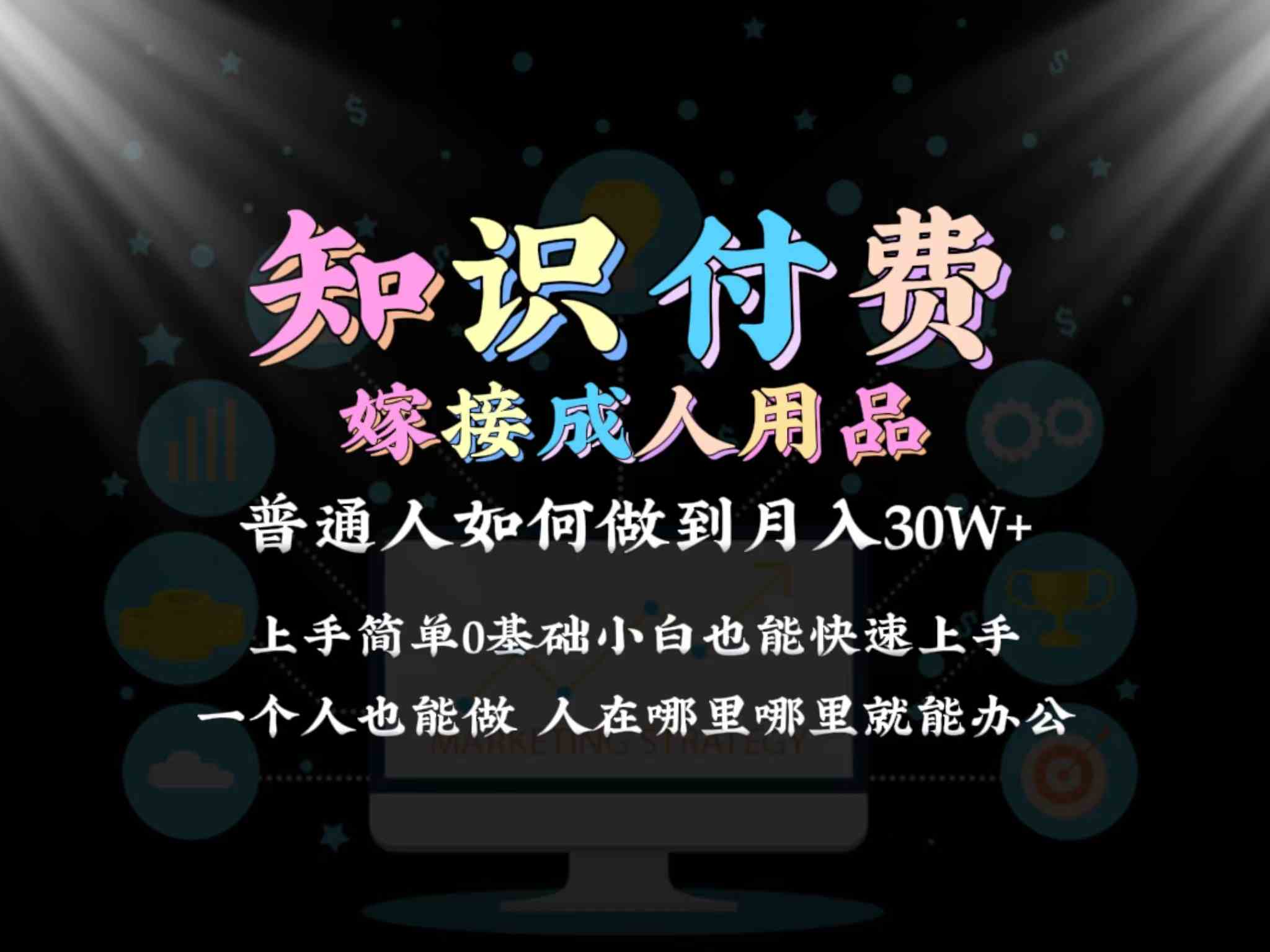 2024普通人做知识付费结合成人用品如何实现单月变现30w➕保姆教学1.0|52搬砖-我爱搬砖网