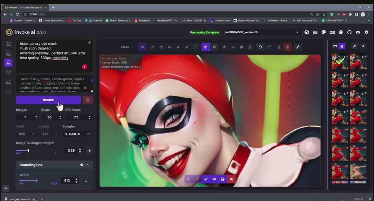 图片[6]|Invoke AI 绘画教程-零基础创作可以销售的完美插图-49节-中英字幕|52搬砖-我爱搬砖网