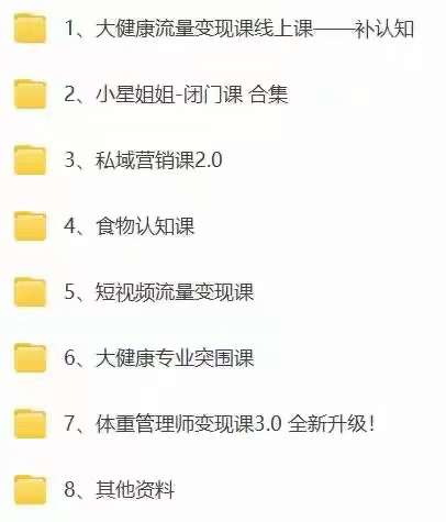 图片[2]|大健康 流量 变现2.0：拓高变现 流量/成高客单/低粉高变现/只讲落地实战|52搬砖-我爱搬砖网