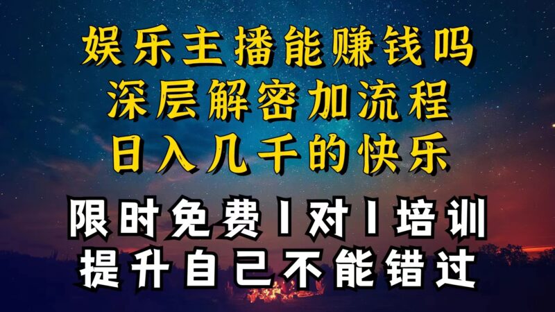 现在做娱乐主播真的还能变现吗,个位数直播间一晚上变现纯利一万多,到…|52搬砖-我爱搬砖网