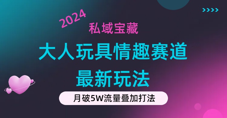 私域宝藏：大人玩具情趣赛道合规新玩法，零投入，私域超高流量成单率高|52搬砖-我爱搬砖网