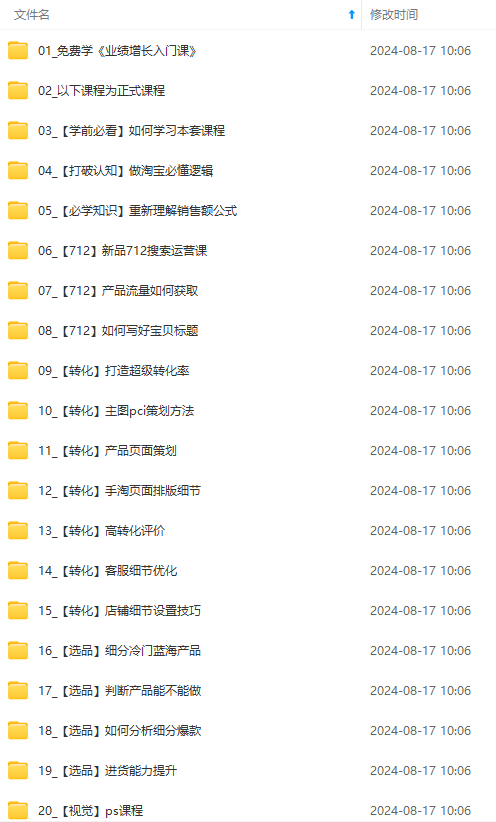 图片[2]|淘系运营实战班：市场分析、定位、定价、引流、产品策划，爆品打造|52搬砖-我爱搬砖网
