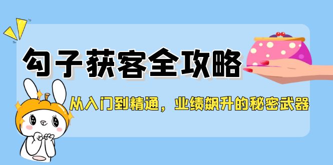 从入门到精通，勾子获客全攻略，业绩飙升的秘密武器|52搬砖-我爱搬砖网