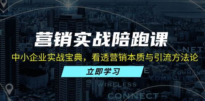 营销实战陪跑课：中小企业实战宝典，看透营销本质与引流方法论|52搬砖-我爱搬砖网