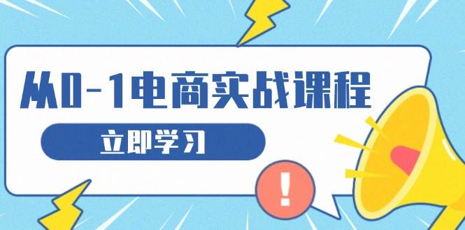 从零做电商实战课程，教你如何获取访客、选品布局，搭建基础运营团队|52搬砖-我爱搬砖网