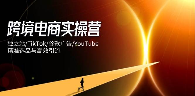 跨境电商实操营：独立站/TikTok/谷歌广告/YouTube，精准选品与高效引流|52搬砖-我爱搬砖网
