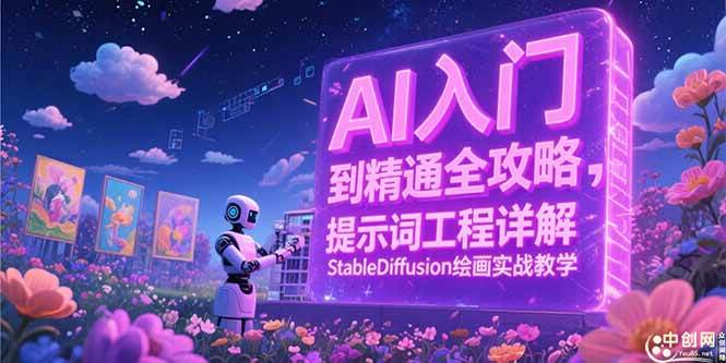 AI入门到精通全攻略，提示词工程详解，StableDiffusion绘画实战教学|52搬砖-我爱搬砖网