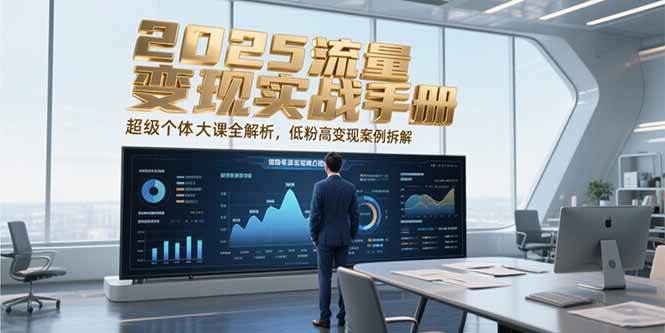 2025流量变现实战手册，超级个体大课全解析，低粉高变现案例拆解|52搬砖-我爱搬砖网