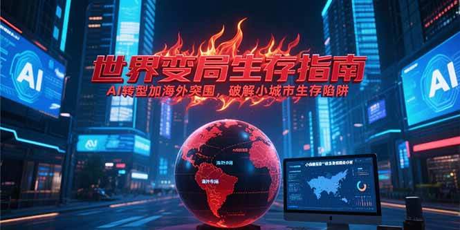 付费文章《世界变局生存指南，AI转型加海外突围，破解小城市生存陷阱》|52搬砖-我爱搬砖网