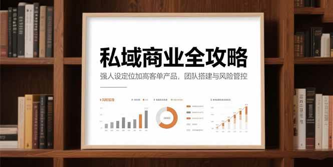 私域商业全攻略，强人设定位加高客单产品，团队搭建与风险管控|52搬砖-我爱搬砖网
