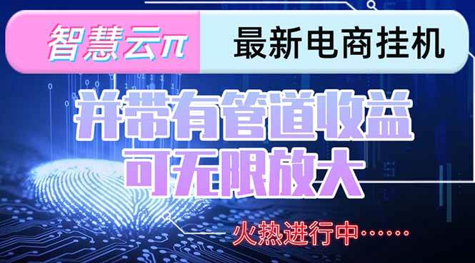 智慧云π电脑挂机单机每天收益300—500+ 并带有团队管道收益 可无限放大|52搬砖-我爱搬砖网