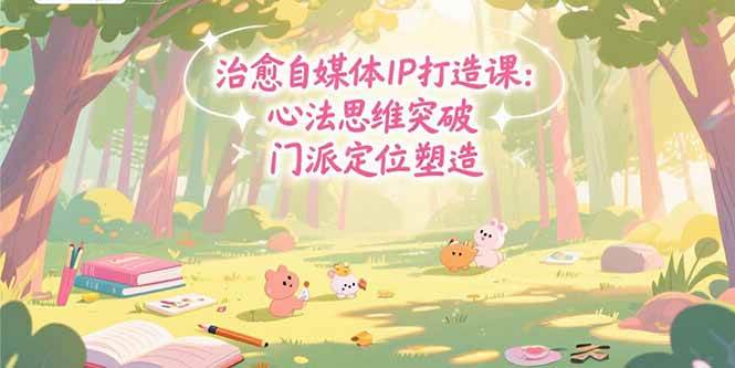 治愈自媒体IP打造课：心法思维突破，门派定位塑造，商业闭环搭建|52搬砖-我爱搬砖网