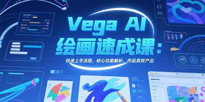 Vega AI绘画速成课：快速上手流程，核心功能解析，作品高效产出|52搬砖-我爱搬砖网