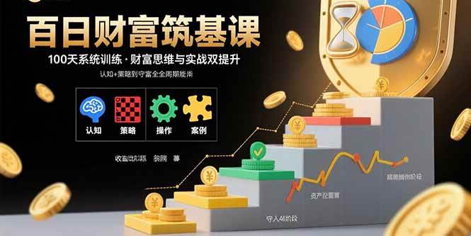 百日财富筑基课：认知+策略+实操+案例拆解  实现从创富到守富全周期能力|52搬砖-我爱搬砖网