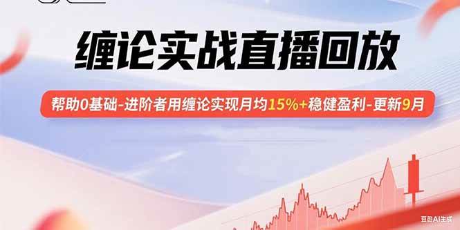 缠论实战直播回放：帮助0基础-进阶者用缠论实现月均15%+稳健盈利-更新9月|52搬砖-我爱搬砖网