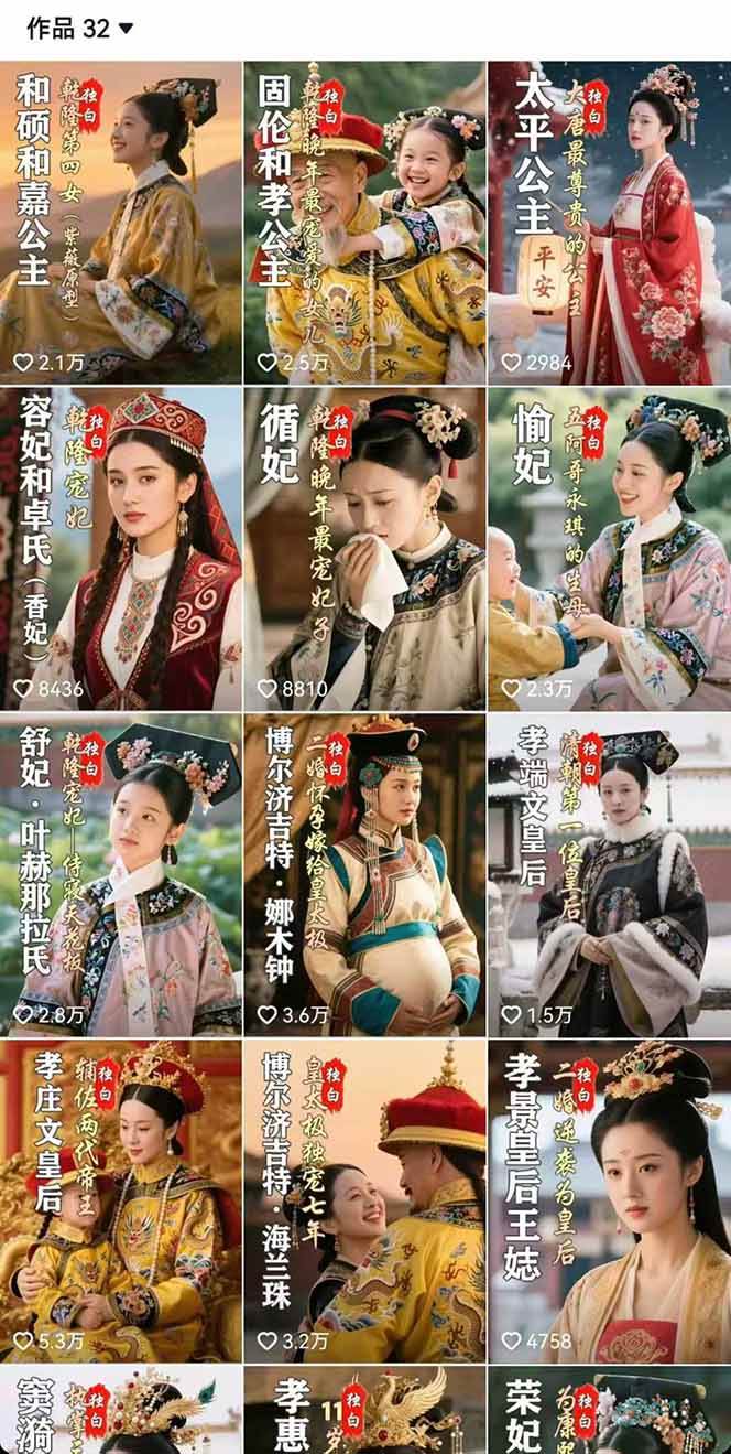 图片[4]|历史女性人物创作课：独白文案+AI克隆+蒙版剪辑，3个月涨粉22w+副业月入3w|52搬砖-我爱搬砖网