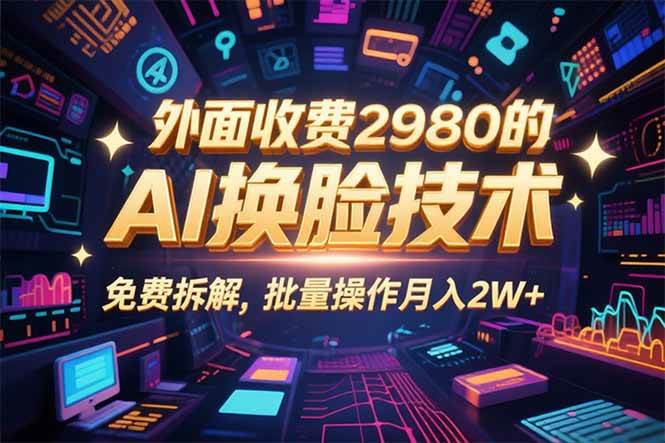 0粉丝0基础，用AI换脸改头换面，3分钟一条原创视频，收益稳稳|52搬砖-我爱搬砖网