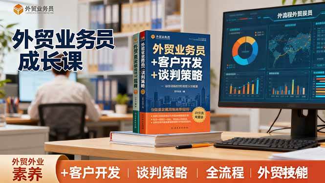 外贸业务员成长课：职业素养+客户开发+谈判策略、掌握全流程外贸技能|52搬砖-我爱搬砖网