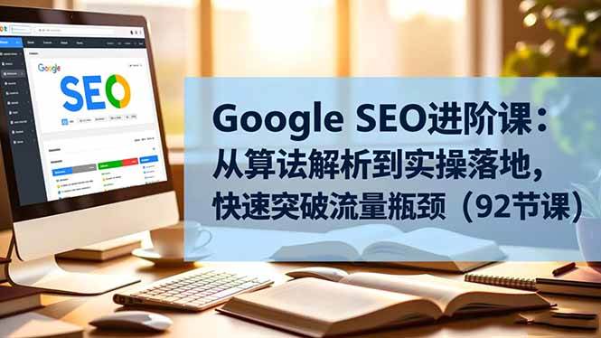 Google SEO进阶课：从算法解析到实操落地，快速突破流量瓶颈|52搬砖-我爱搬砖网
