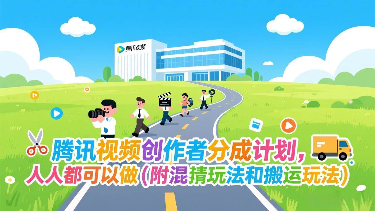 腾讯视频创作者分成计划，人人都可以做|52搬砖-我爱搬砖网