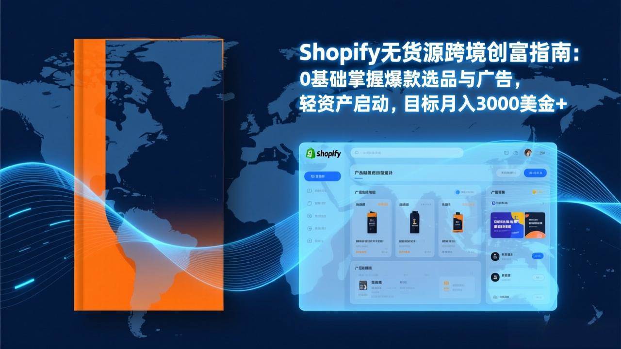 Shopify爆款打法实战：从选品到广告投放，复制爆款模型，驱动独立站月销售额破万刀|52搬砖-我爱搬砖网