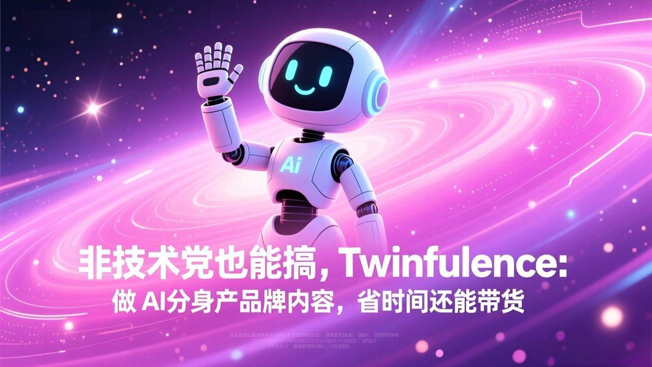 非技术党也能搞!Twinfluence:做 AI 分身产品牌内容,省时间还能带货|52搬砖-我爱搬砖网