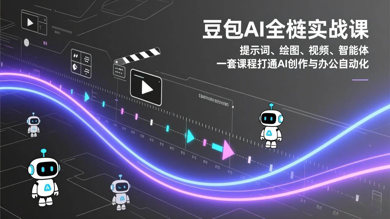 图片[1]|豆包AI全栈实战课：提示词、绘图、视频、智能体，一套课程打通AI创作与办公自动化|52搬砖-我爱搬砖网