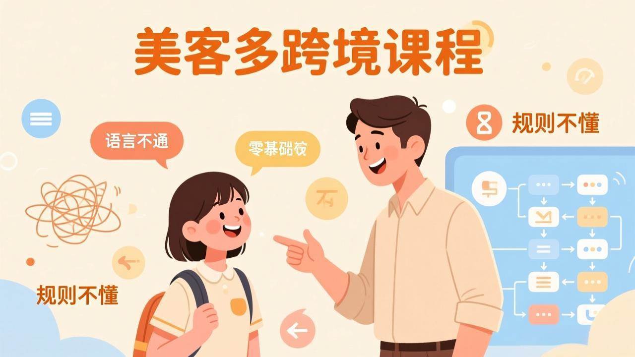 怕语言不通、怕不懂规则？零基础小白也能做的美客多跨境课，手把手带你美客多开店稳赚|52搬砖-我爱搬砖网