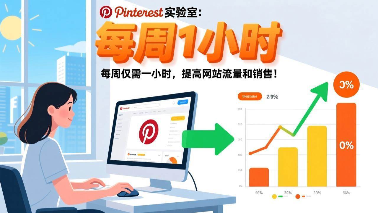 Pinterest实验室：每周仅需一小时，提高网站流量和销售！|52搬砖-我爱搬砖网