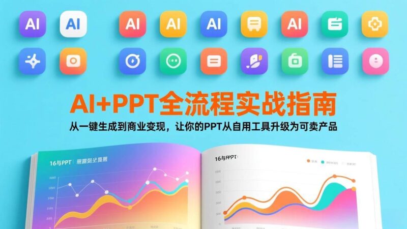 AI+PPT全流程实战指南：从一键生成到商业变现，让你的PPT从自用工具升级为可卖产品|52搬砖-我爱搬砖网